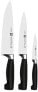 Фото #1 товара Zwilling Knife Set, 3 Pieces, Larding/Garnish Knife, Meat Knife, Chef's Knife, Rust-Free Special Stainless Steel/Plastic Handle, Four Stars