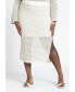 ფოტო #1 პროდუქტის Plus Size Novelty Knit Maxi Skirt
