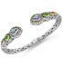 ფოტო #1 პროდუქტის Swiss Blue Topaz, Peridot, Citrine & Bali Ubud Cuff Bracelet in Sterling Silver and 18K Gold