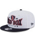 Фото #1 товара Men's White, Navy Boston Red Sox Crest 9FIFTY Snapback Hat