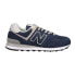 Фото #1 товара New Balance 574 Lace Up Mens Blue Sneakers Casual Shoes ML574EGN