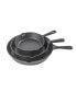 Фото #6 товара Cast Iron 3-Piece Skillet 1 Set