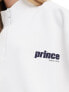 Prince co-ord half zip sweatshirt in white