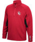 Фото #3 товара Men's Crimson and Black Oklahoma Sooners Color Blocked Martis Raglan Quarter-Zip Jacket