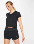 Nike Running V neck t-shirt in black