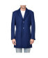 ფოტო #1 პროდუქტის Men's Tailored Wool Blend Notch Collar Wool Blend Walker Car Coat