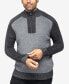 Фото #3 товара Men's Quarter-Zip Pullover Sweater