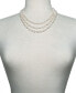 ფოტო #2 პროდუქტის Cultured Freshwater Pearl (7mm) Triple Strand 18" Statement Necklace in Sterling Silver