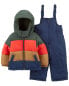 Toddler 2-Piece Striped Snowsuit 2T