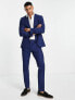 Фото #4 товара Jack & Jones Premium slim fit suit trousers in bright blue