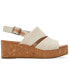 Фото #2 товара Women's Claudine Slingback Cork Wedge Platform Sandals