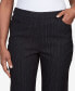 ფოტო #4 პროდუქტის Women's World Traveler Slim Fit Pinstripe Average Length Pants