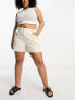 Simply Be cargo short in ecru