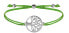 Фото #1 товара Плетеный браслет с зеленым / стальным деревом жизни