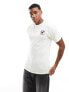 Vans choice of champions logo t-shirt with back print in off white