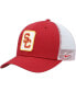 ფოტო #2 პროდუქტის Men's Cardinal, White USC Trojans Classic99 Trucker Snapback Hat