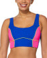 Фото #1 товара Women's Colorblock Longline Bikini Top