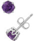 ფოტო #4 პროდუქტის Rhodolite Garnet Stud Earrings (1-1/5 ct. t.w.) in Sterling Silver (Also in Opal, Citrine, White Topaz, Peridot, Aquamarine, and Amethyst)