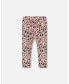 Фото #1 товара Big Girls Leggings Pink Printed Leopard Flowers