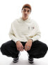 Фото #3 товара ASOS DESIGN oversized hoodie with outdoor back print in beige