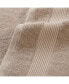 Фото #2 товара Полотенца для дома Arkwright Home (набор из 4 шт.), однотонные варианты цвета, 27x54 дюйма, двойные швы, 600 г/кв. м, мягкий хлопок, стильный полосатый добби-полукрай.