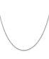 18K White Gold 20" Diamond-cut Spiga Chain Necklace