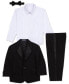 Baby Boys Tuxedo Suit, Shirt and Bowtie, 4 Piece Set