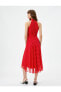Фото #10 товара Kadın Kırmızı Desenli Elbise