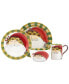 Old St. Nick Animal Hat 4 Piece Place Setting