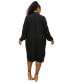 ფოტო #2 პროდუქტის Plus Size Amal Mock Neck Dress