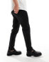 River Island textured smart trouser in black