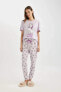 Fall In Love Aristocats Kısa Kollu Pijama Takımı B6186ax24sp