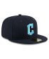Фото #3 товара Men's Navy Cleveland Guardians 2024 Father's Day 59FIFTY Fitted Hat