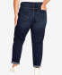 Фото #4 товара Plus Size Girlfriend Rip Tall Length Jean