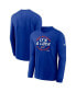 Фото #1 товара Men's Royal Buffalo Bills 2023 AFC East Division Champions Locker Room Trophy Collection Long Sleeve T-shirt