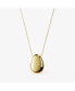 Gold Pendant Necklace - Pebble