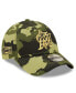 Фото #2 товара Men's Camo Miami Marlins 2022 Armed Forces Day 9Forty Snapback Adjustable Hat