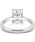 ფოტო #6 პროდუქტის Moissanite Radiant Engagement Ring (2-7/8 ct. t.w. DEW) in 14k White Gold