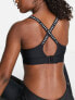 Under Armour Infinity Covered mid support sports bra in black