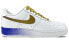 【定制球鞋】 Nike Air Force 1 Low 7 是在玩鞋 复古 做旧 巴洛克 太阳 立体 低帮 板鞋 男款 紫金 / Кроссовки Nike Air Force CW2288-111 44.5 - фото #2