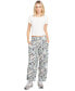 ფოტო #1 პროდუქტის Juniors' Heat It Up Floral Drawstring Pants