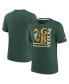 Men's Green Green Bay Packers Wordmark Logo Tri-Blend T-shirt