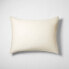 King Heavyweight Linen Blend Stripe Pillow Sham Natural - Casaluna