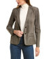 Фото #1 товара Lafayette 148 New York Camden Leather Jacket Women's