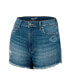 Фото #2 товара Women's x Wrangler Blue Georgia Bulldogs Retro High Rise Cut-Off Shorts