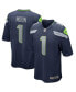 Фото #2 товара Men's Warren Moon College Navy Seattle Seahawks Game Retired Player Jersey