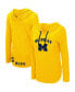 Фото #1 товара Women's Maize Michigan Wolverines My Lover Lightweight Hooded Long Sleeve T-shirt