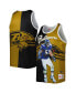 Фото #1 товара Men's Ray Lewis Black, Gold Baltimore Ravens Retired Player Graphic Tank Top