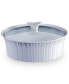 French White 2.5-Qt. Round Casserole with Glass Lid