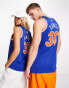 Футболка Nike Basketball NBA Knicks Julius Randle Blu BLAU, S - Chest 35-37.5 - фото #2